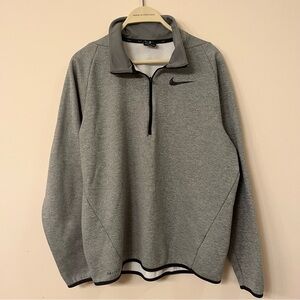 Nike dri-fit grey quarter zip men’s medium